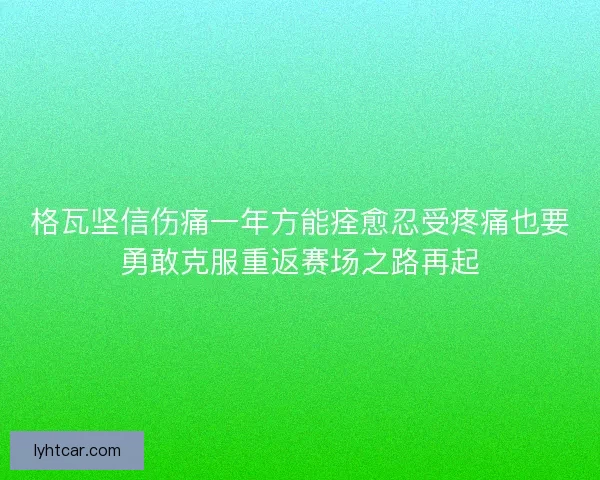 格瓦坚信伤痛一年方能痊愈忍受疼痛也要勇敢克服重返赛场之路再起